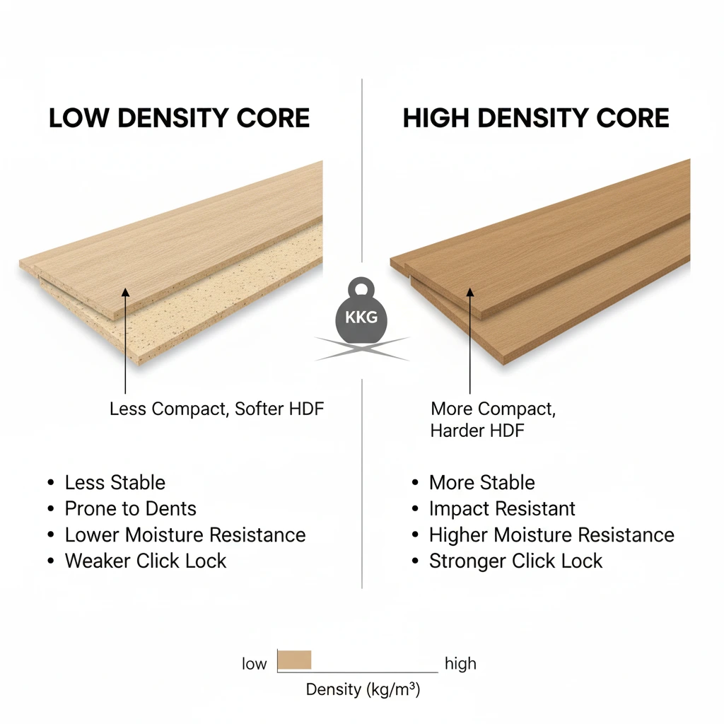 Core Density of Laminate Flooring