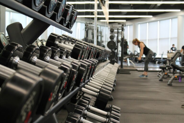 How do you clean vinyl gym floors?