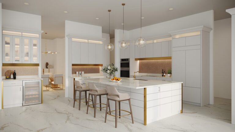 Vinyl flooring for bathrooms and kitchens