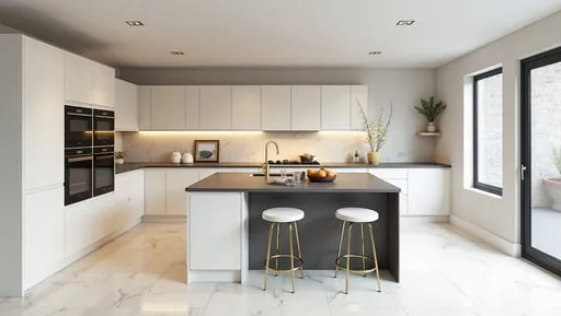 An_elegant_luxurious_kitchen_with_large-format_light_marble-effect